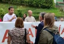 Cencerrada para recibir a Alejandro Calvo en Cangas de Onís