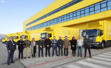 Alimerka presenta su flota de camiones eléctricos, la más importante de España y en el top 5 de Europa