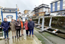 Medio Rural pone en servicio el nuevo carro de varada de Puerto de Vega