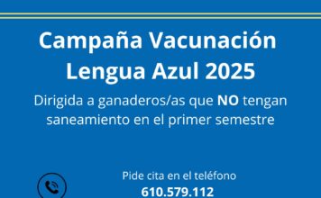 Medio Rural activa un número de teléfono de cita previa para la campaña de vacunación voluntaria de la lengua azul
