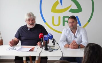 Rueda de prensa de URA y la Asociación de Productores de Manzana